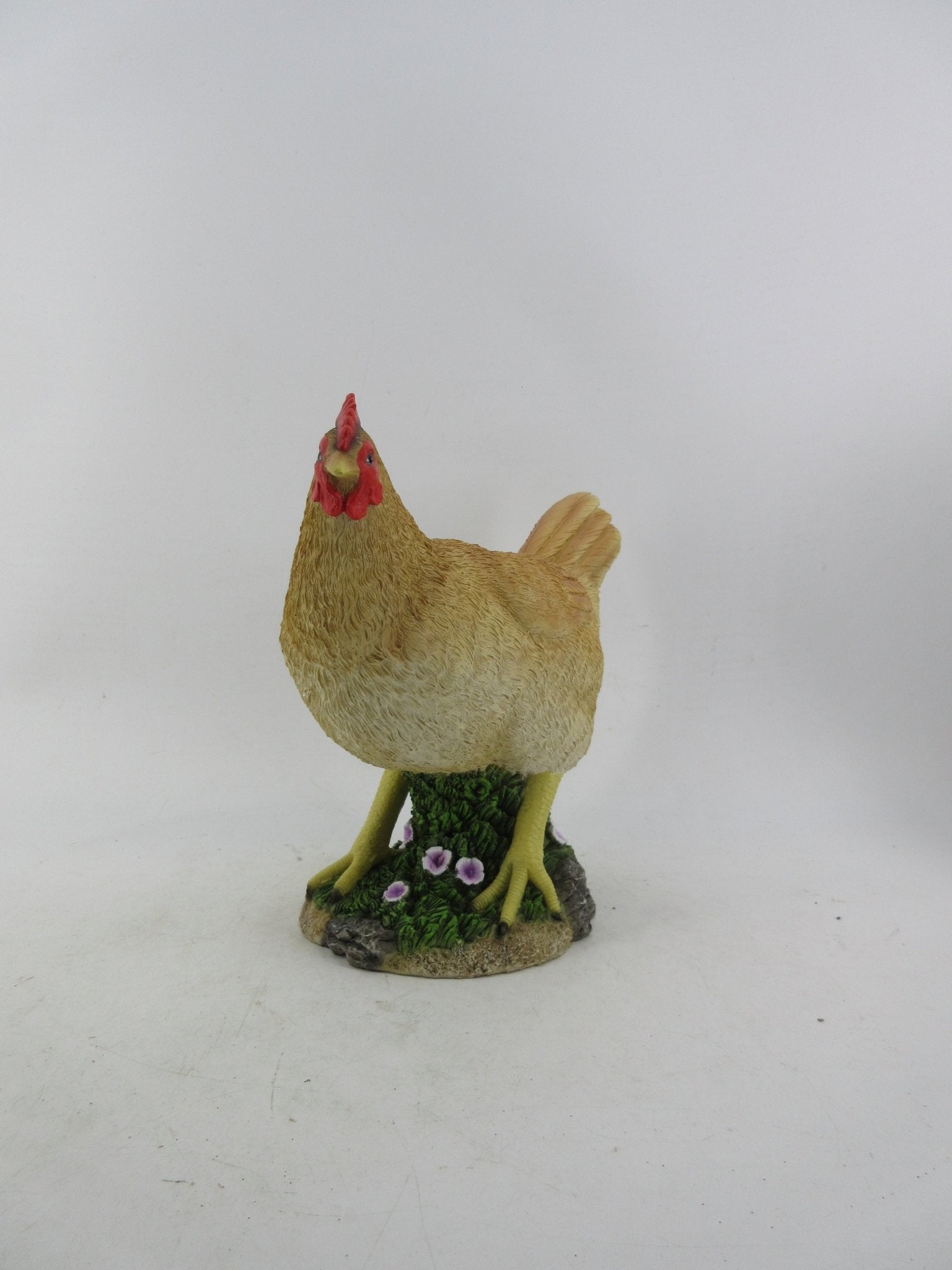 Resin Indoor & Outdoor Garden Statues Collection – Whimsical Polyresin Animal Décor | Shop Now - with Brown Chicken Hen Statue | Sold by Uncle Wiener's Wholesale