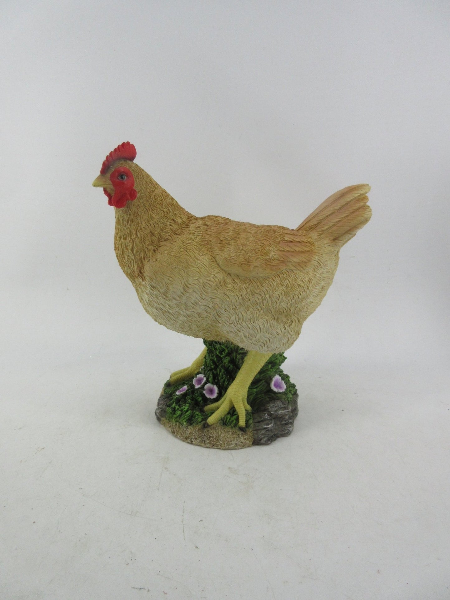 Resin Indoor & Outdoor Garden Statues Collection – Whimsical Polyresin Animal Décor | Shop Now - with Brown Chicken Hen Statue | Sold by Uncle Wiener's Wholesale