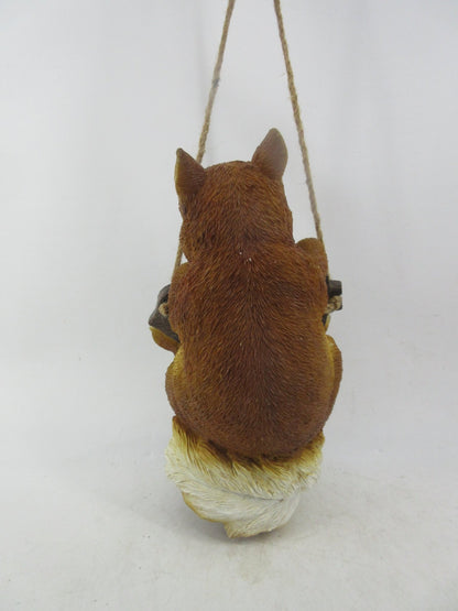 Resin Indoor & Outdoor Garden Statues Collection – Whimsical Polyresin Animal Décor | Shop Now - with Brown Squirrel Welcome Hanging Statue | Sold by Uncle Wiener's Wholesale