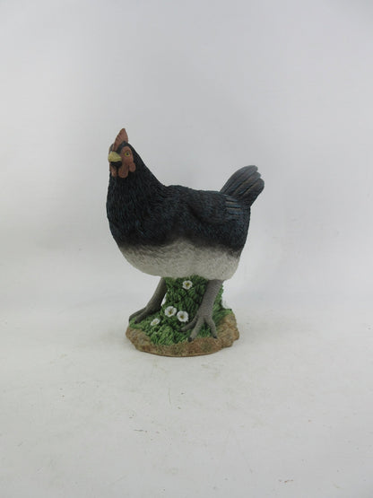Resin Indoor & Outdoor Garden Statues Collection – Whimsical Polyresin Animal Décor | Shop Now - with Black Chicken Hen Statue | Sold by Uncle Wiener's Wholesale