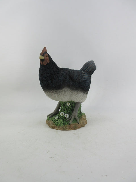 Resin Indoor & Outdoor Garden Statues Collection – Whimsical Polyresin Animal Décor | Shop Now - with Black Chicken Hen Statue | Sold by Uncle Wiener's Wholesale