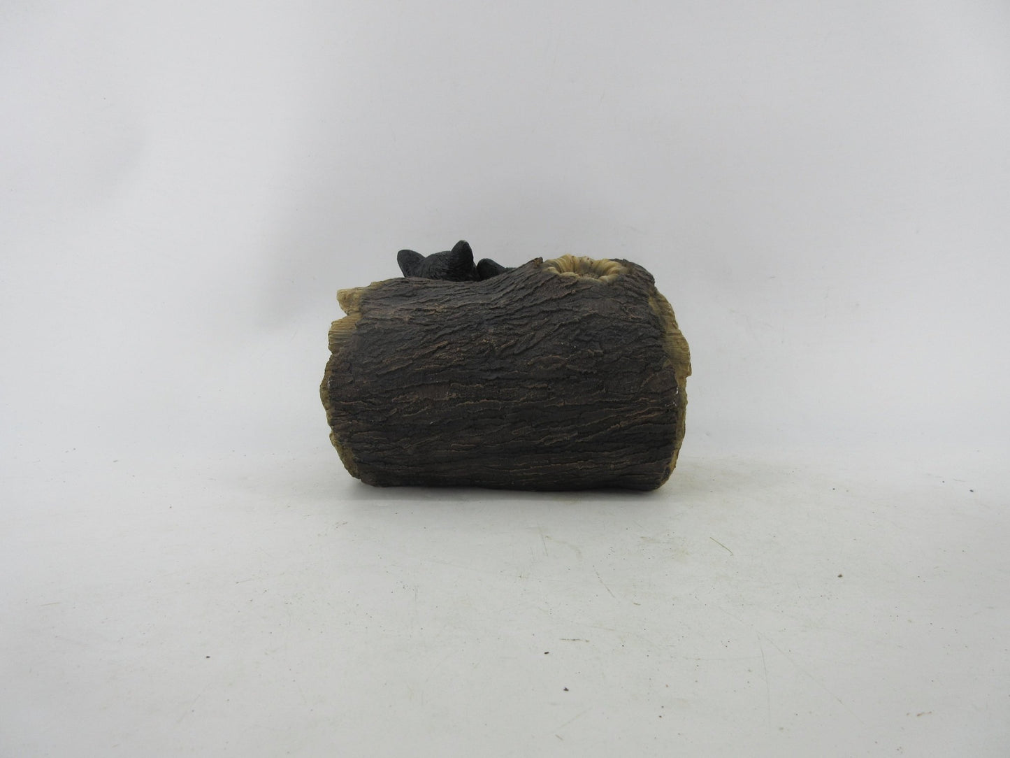 Resin Indoor & Outdoor Garden Statues Collection – Whimsical Polyresin Animal Décor | Shop Now - with Black Bears in Log Statue | Sold by Uncle Wiener's Wholesale