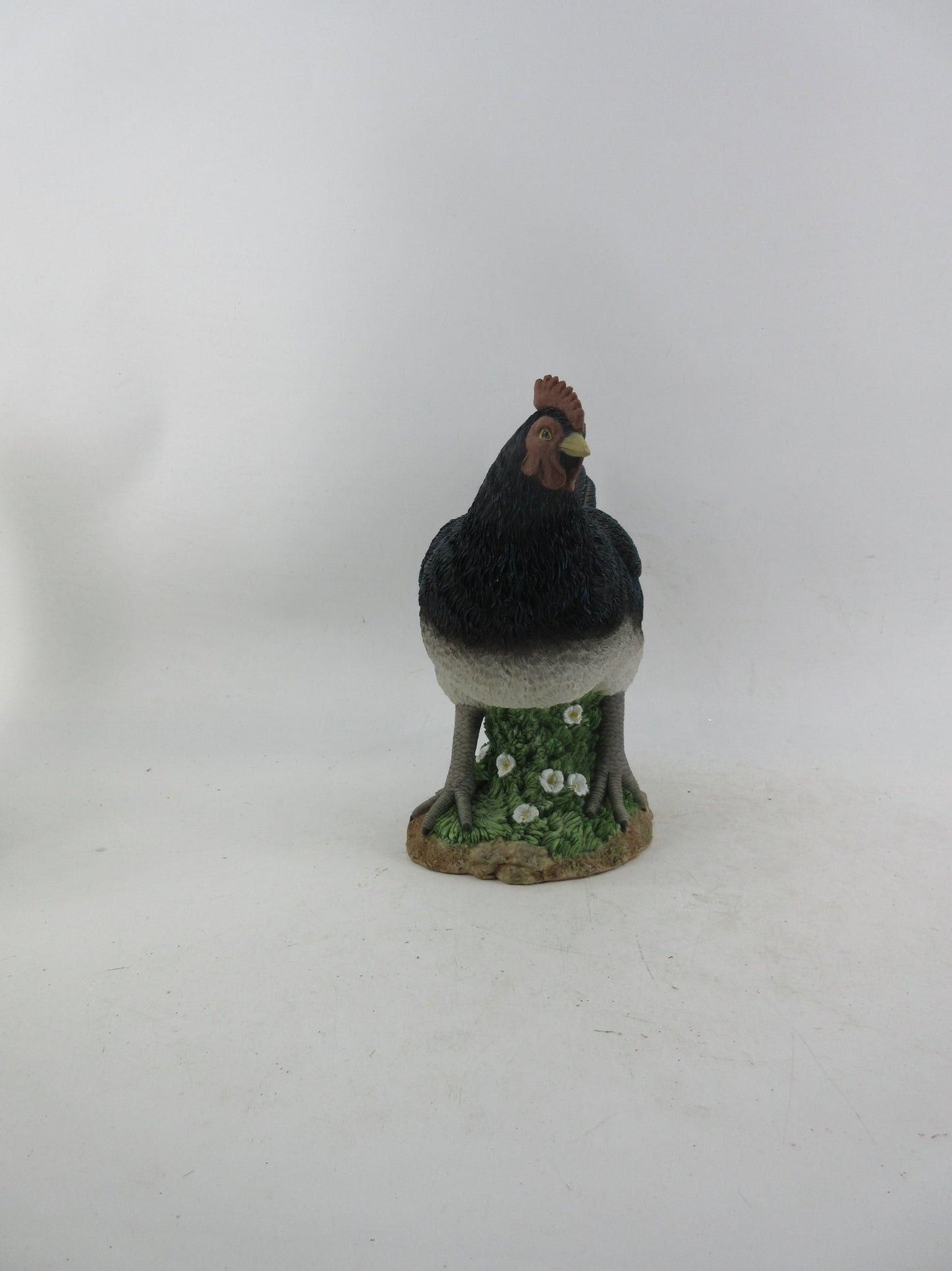 Resin Indoor & Outdoor Garden Statues Collection – Whimsical Polyresin Animal Décor | Shop Now - with Black Chicken Hen Statue | Sold by Uncle Wiener's Wholesale