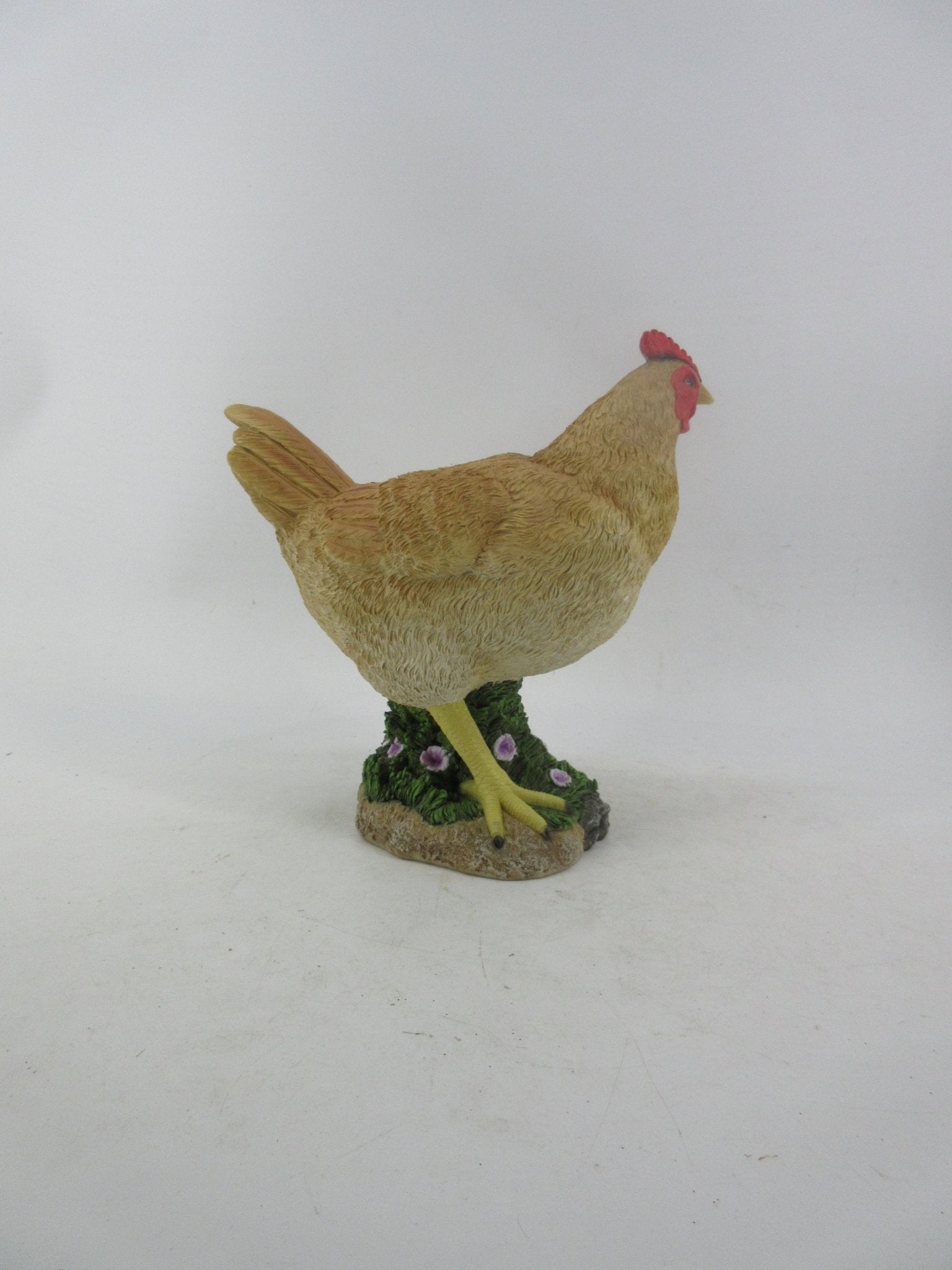 Resin Indoor & Outdoor Garden Statues Collection – Whimsical Polyresin Animal Décor | Shop Now - with Brown Chicken Hen Statue | Sold by Uncle Wiener's Wholesale