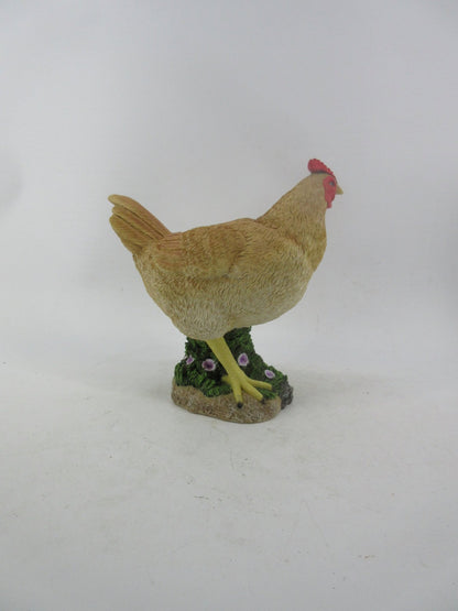 Resin Indoor & Outdoor Garden Statues Collection – Whimsical Polyresin Animal Décor | Shop Now - with Brown Chicken Hen Statue | Sold by Uncle Wiener's Wholesale