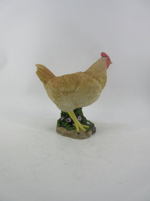 Resin Indoor & Outdoor Garden Statues Collection – Whimsical Polyresin Animal Décor | Shop Now - with Brown Chicken Hen Statue | Sold by Uncle Wiener's Wholesale