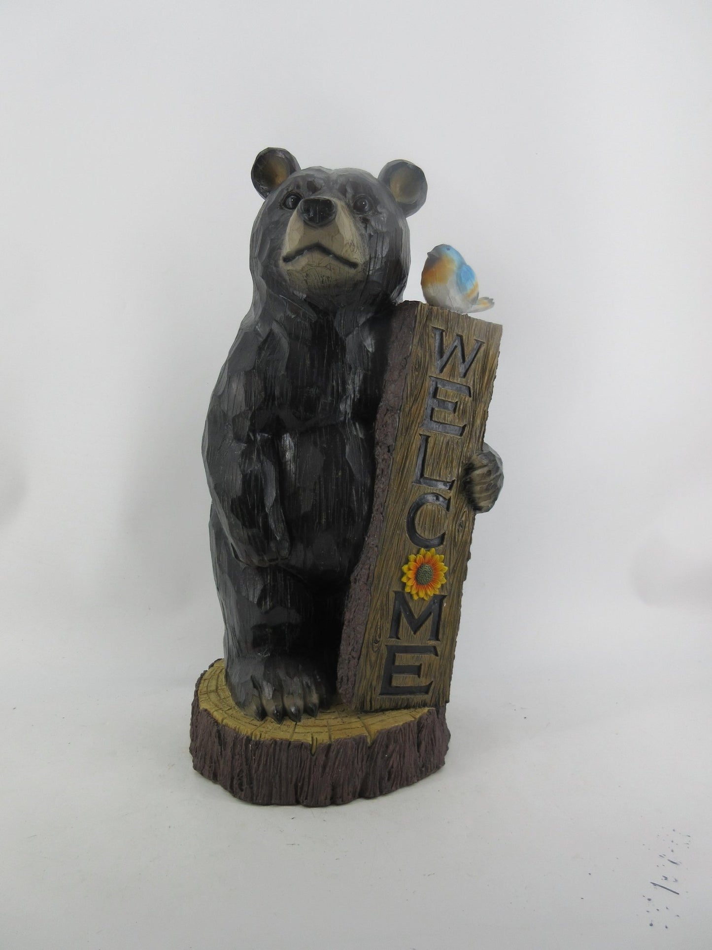 Resin Indoor & Outdoor Garden Statues Collection – Whimsical Polyresin Animal Décor | Shop Now - with Welcome Black Bear Statue | Sold by Uncle Wiener's Wholesale