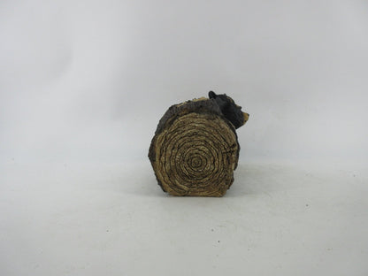 Resin Indoor & Outdoor Garden Statues Collection – Whimsical Polyresin Animal Décor | Shop Now - with Black Bears in Log Statue | Sold by Uncle Wiener's Wholesale