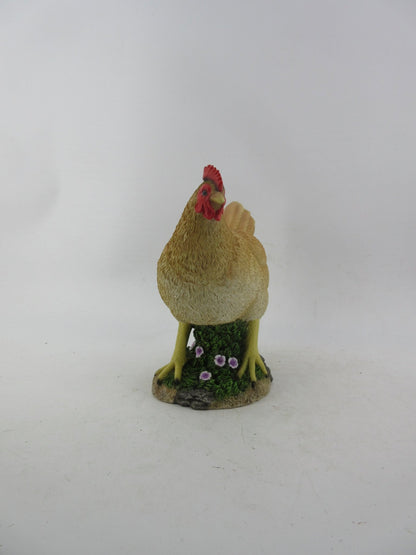 Resin Indoor & Outdoor Garden Statues Collection – Whimsical Polyresin Animal Décor | Shop Now - with Brown Chicken Hen Statue | Sold by Uncle Wiener's Wholesale