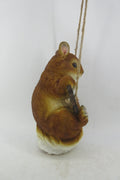 Resin Indoor & Outdoor Garden Statues Collection – Whimsical Polyresin Animal Décor | Shop Now - with Brown Squirrel Welcome Hanging Statue | Sold by Uncle Wiener's Wholesale