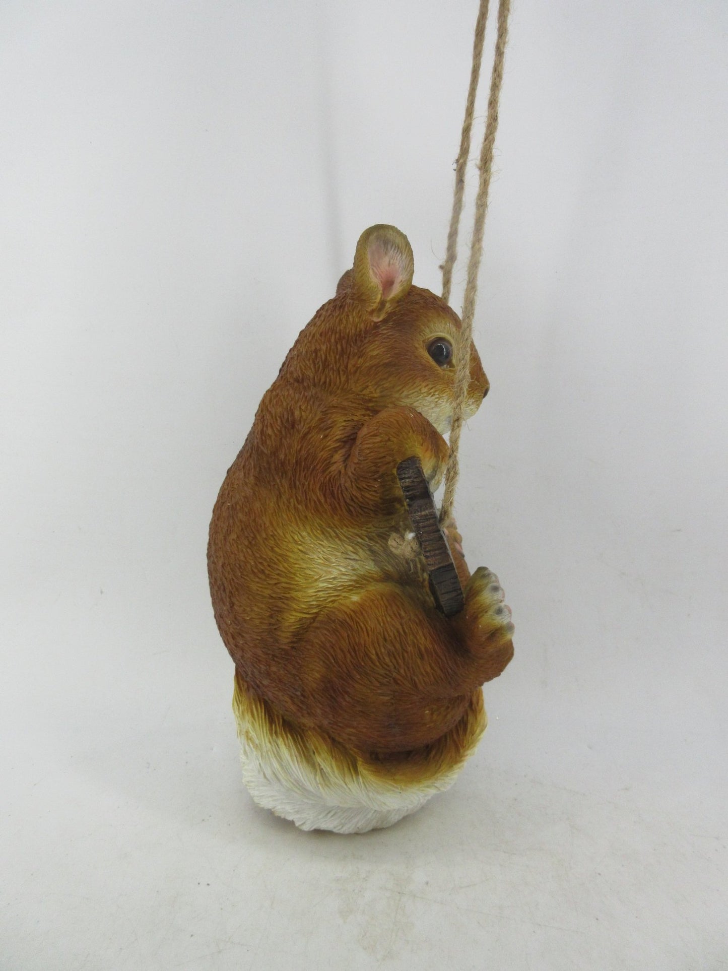 Resin Indoor & Outdoor Garden Statues Collection – Whimsical Polyresin Animal Décor | Shop Now - with Brown Squirrel Welcome Hanging Statue | Sold by Uncle Wiener's Wholesale