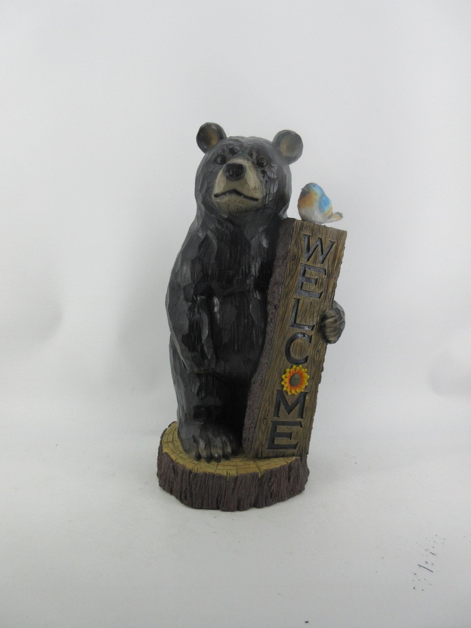 Resin Indoor & Outdoor Garden Statues Collection – Whimsical Polyresin Animal Décor | Shop Now - with Welcome Black Bear Statue | Sold by Uncle Wiener's Wholesale