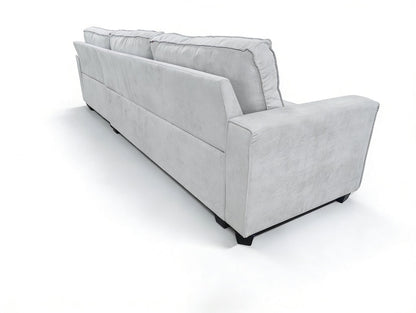 Reversible L Shape Sectional Sofa Fabric Corner Couch Left Right Chaise BT2626 - with White Fabric | Sold by Uncle Wiener's Wholesale