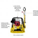 Reversible Plate Compactor C125H Heavy - Duty Soil Compaction Machine SKU: HPC125 - with | Sold by Uncle Wiener's Wholesale