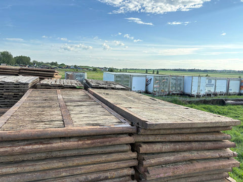 Rig Mats & Crane Mats – 20FT, 40FT, 8FT x 14FT – Regular Wear, Grade B, Grade C – Heavy - Duty Ground Protection for Construction & Oilfield - with | Sold by Uncle Wiener's Wholesale