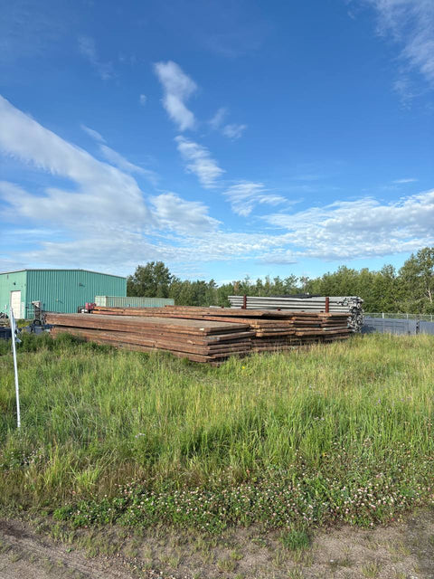 Rig Mats & Crane Mats – 20FT, 40FT, 8FT x 14FT – Regular Wear, Grade B, Grade C – Heavy - Duty Ground Protection for Construction & Oilfield - with 40 ft (Grade C) | Sold by Uncle Wiener's Wholesale