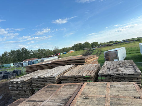 Rig Mats & Crane Mats – 20FT, 40FT, 8FT x 14FT – Regular Wear, Grade B, Grade C – Heavy - Duty Ground Protection for Construction & Oilfield - with | Sold by Uncle Wiener's Wholesale
