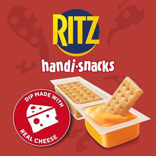 RITZ Handi-Snacks Crackers & Cheese Dip – 10 Individually Packaged Snack Packs, 27g Each, 270g Box – Lunchbox & School Snacks - Snack with | Sold by Uncle Wiener's Wholesale