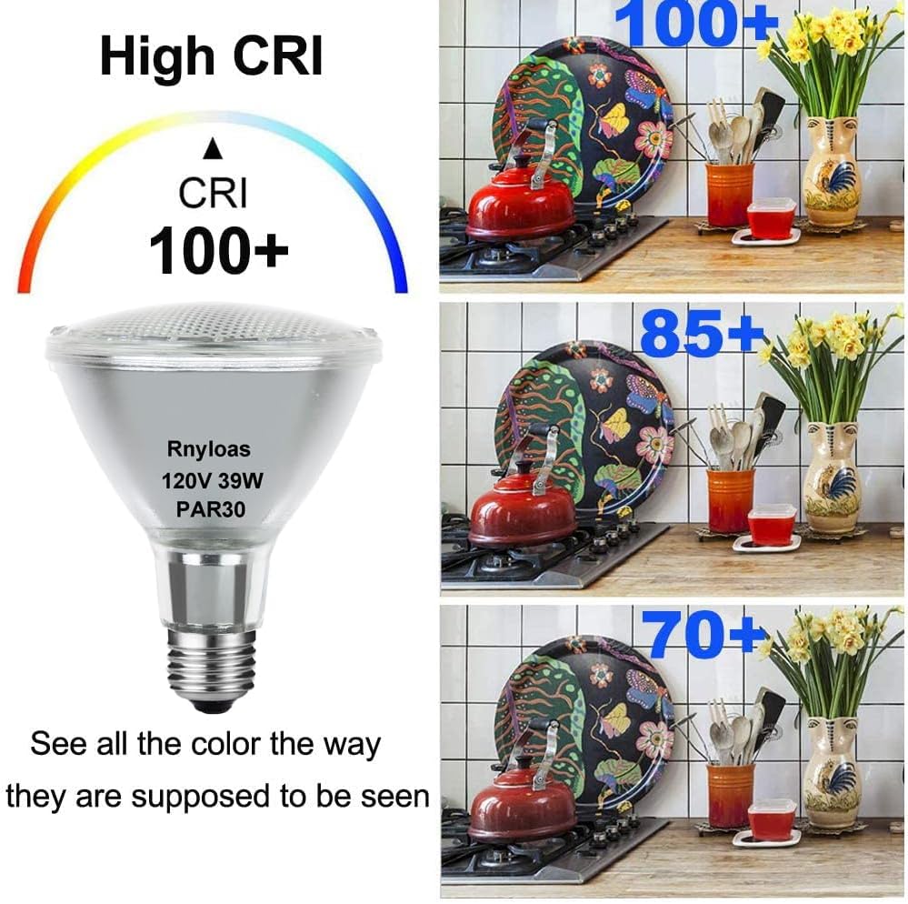 Rnyloas PAR30 Long Neck Halogen Light Bulbs – 39W 120V E26 Dimmable Flood Lights, 400 Lumens, 2800K Warm White - Electronics with | Sold by Uncle Wiener's Wholesale