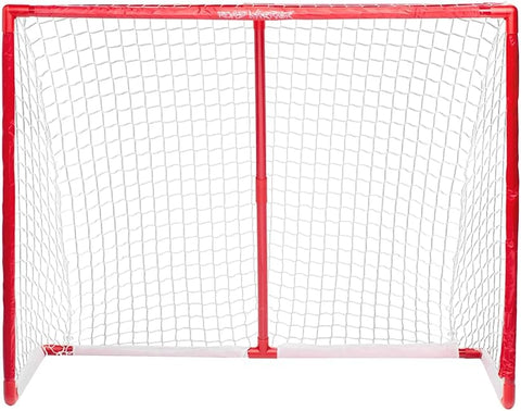 Road Warrior PVC Street Hockey Hockey Net | Hockey Nets for Kids | 54" PVC Hockey Net Designed for Street Hockey | The Perfect Starter Hockey Goal - with Red | Sold by Uncle Wiener's Wholesale