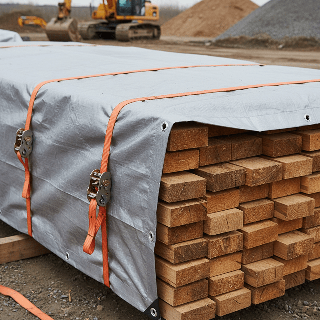 Robust Commercial 0.25 mm (10 Mil) Waterproof Poly Tarps - General Equipment with 10X10 FT 1010T | Sold by Uncle Wiener's Wholesale