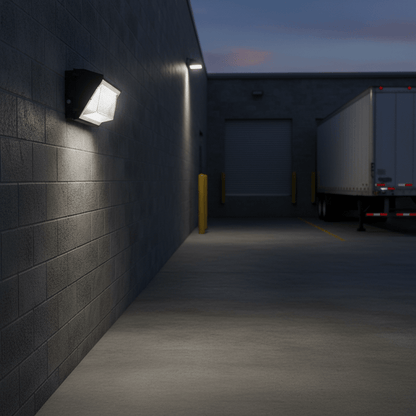 Robust Commercial LED Wall Pack Lighting Assemblies (60W & 120W) - General Equipment with 120W LED Wall Pack Light WPXW120 | Sold by Uncle Wiener's Wholesale