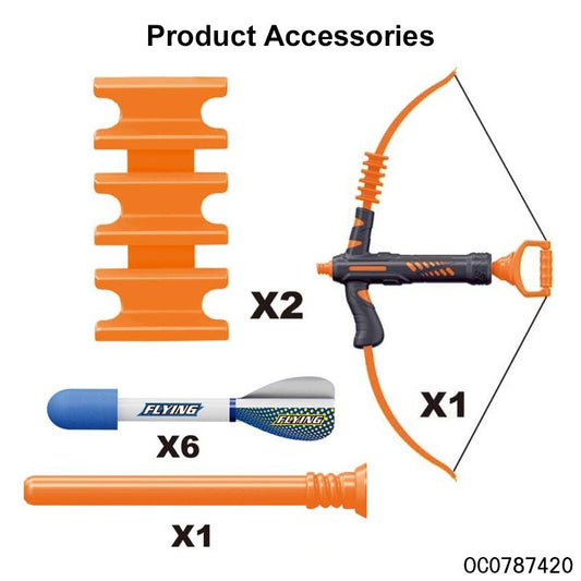 Rocket Kit Sport Set – Foam Rocket Bow Launcher Outdoor Toy EPT1338181 - with | Sold by Uncle Wiener's Wholesale