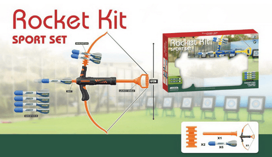 Rocket Kit Sport Set – Foam Rocket Bow Launcher Outdoor Toy EPT1338181 - with | Sold by Uncle Wiener's Wholesale