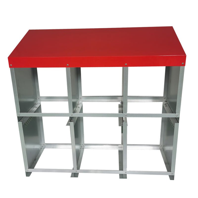 Roll - Out Chicken Nesting Box for Hens – Metal Laying Nest with Removable Trays (3 or 6 Compartments) - with 3 - Compartment Roll Out Chicken | Sold by Uncle Wiener's Wholesale