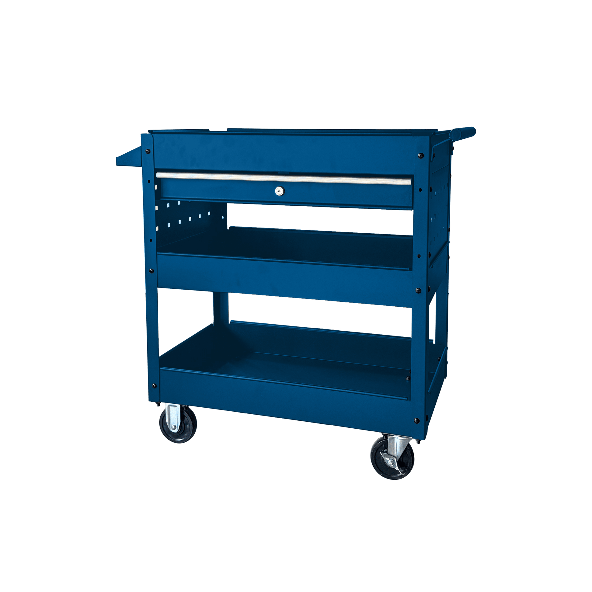 Rolling Garage Tool Cabinet with Trays and Drawer Heavy Duty Steel Service Cart with Casters - with Orange | Sold by Uncle Wiener's Wholesale