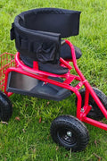 Rolling Garden Swivel Seat Cart with Tool Tray and Pneumatic Tires – RGSSC3550 - with | Sold by Uncle Wiener's Wholesale