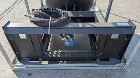 Rotary Drum Mixer for Skid Steer Loaders – 0.4 CY Capacity – Heavy - Duty Concrete & Mortar Mixing Attachment SU228418 - with | Sold by Uncle Wiener's Wholesale