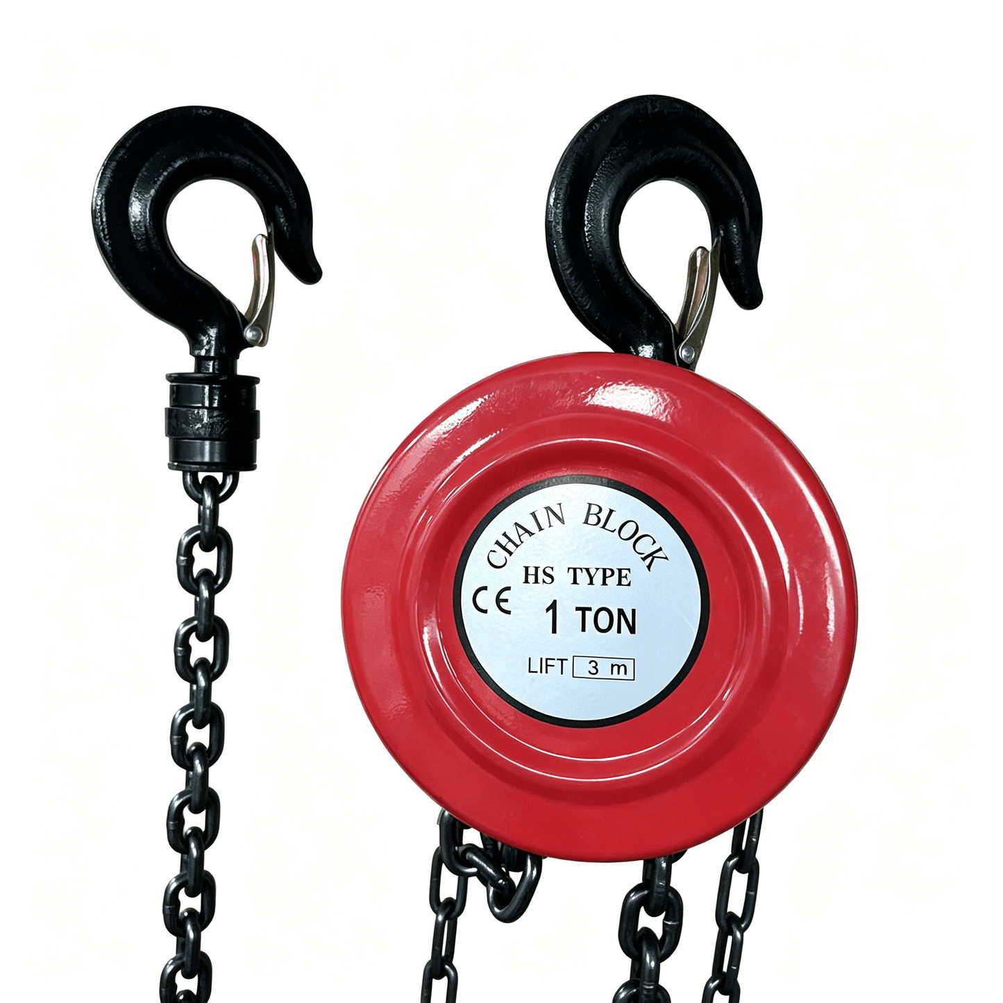 Round Manual Chain Hoist 10 ft / 3 m with G80 Lifting Chain – 1, 2, 3 & 5 Ton Chain Block - Chains & Rigging with 1 Ton Round Manual Chain Hoist | Sold by Uncle Wiener's Wholesale