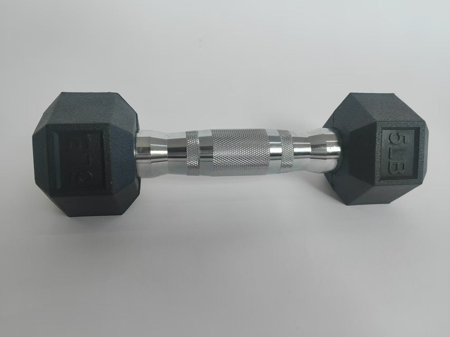 Rubber Hex Dumbbells 5–25LB Set Anti-Slip Home Gym Weight Lifting Training RHSET - with 10LB | Sold by Uncle Wiener's Wholesale
