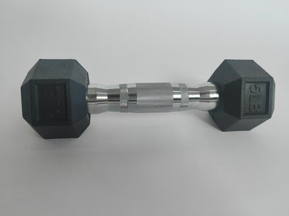 Rubber Hex Dumbbells 5–25LB Set Anti-Slip Home Gym Weight Lifting Training RHSET - with 10LB | Sold by Uncle Wiener's Wholesale