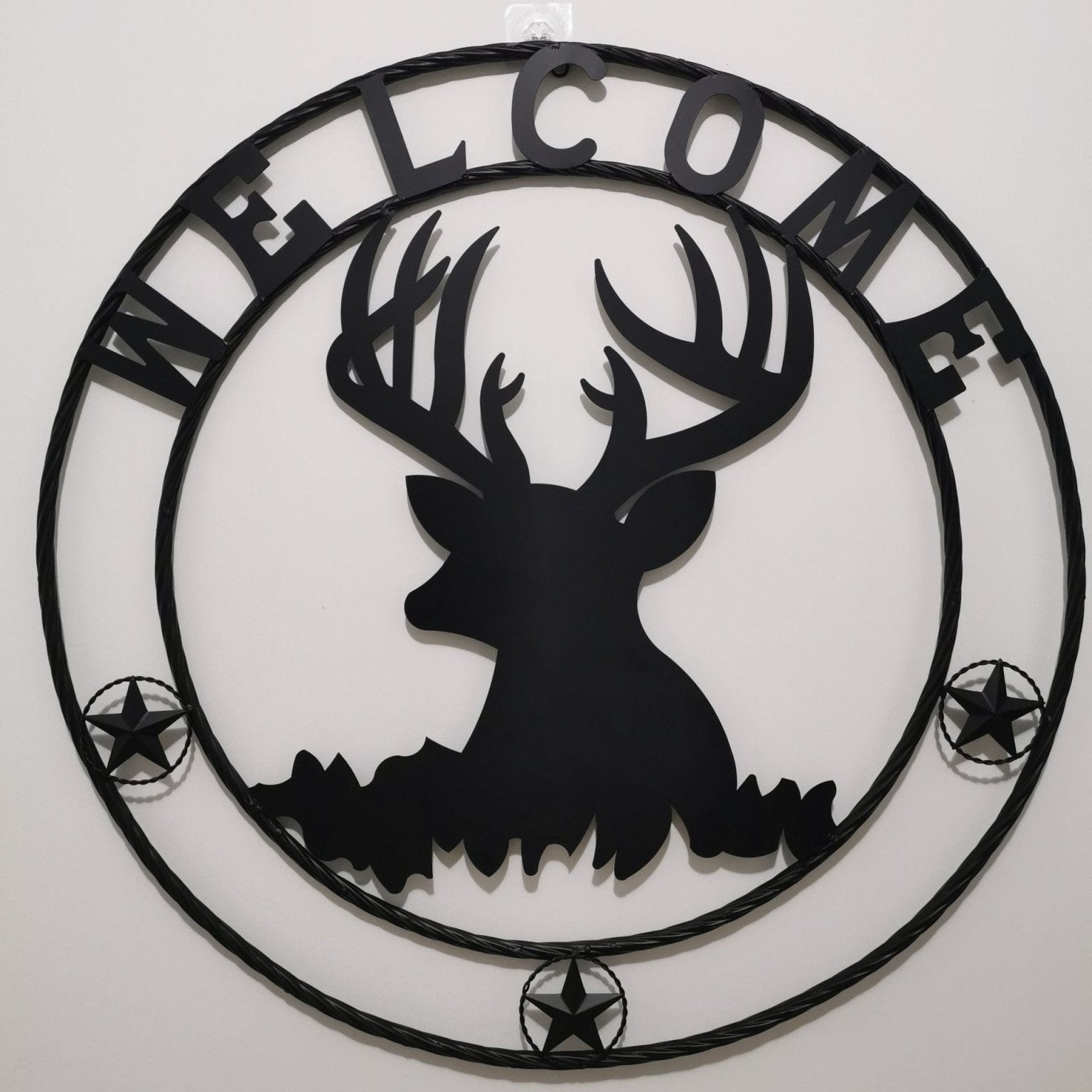 Rustic Metal Sign Collections - Shop & Home with Deer Welcome (36