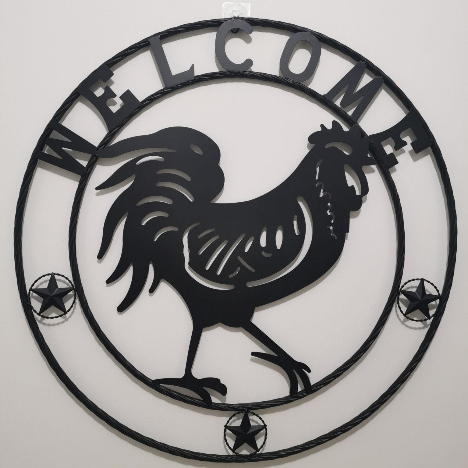 Rustic Metal Sign Collections - Shop & Home with Rooster Welcome (36