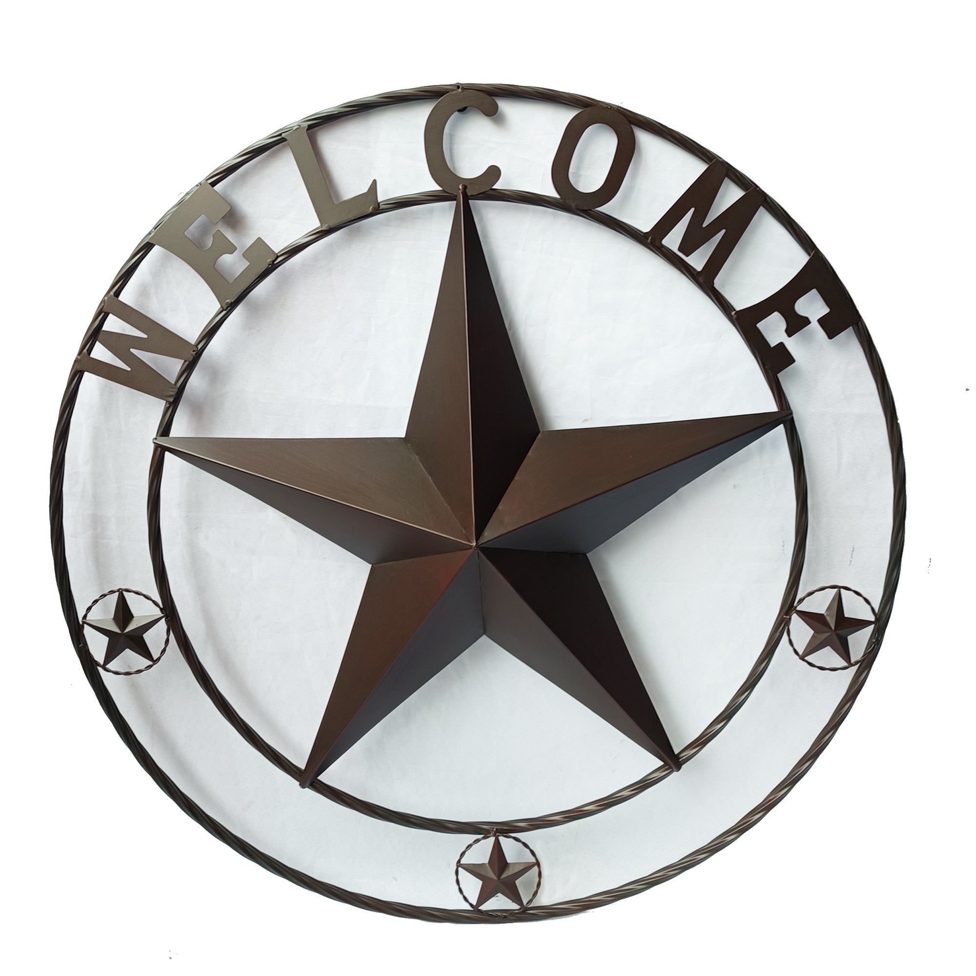Rustic Metal Wall Sign Collection | Vintage Decorative Plaques - Shop & Home with Metal Star (36