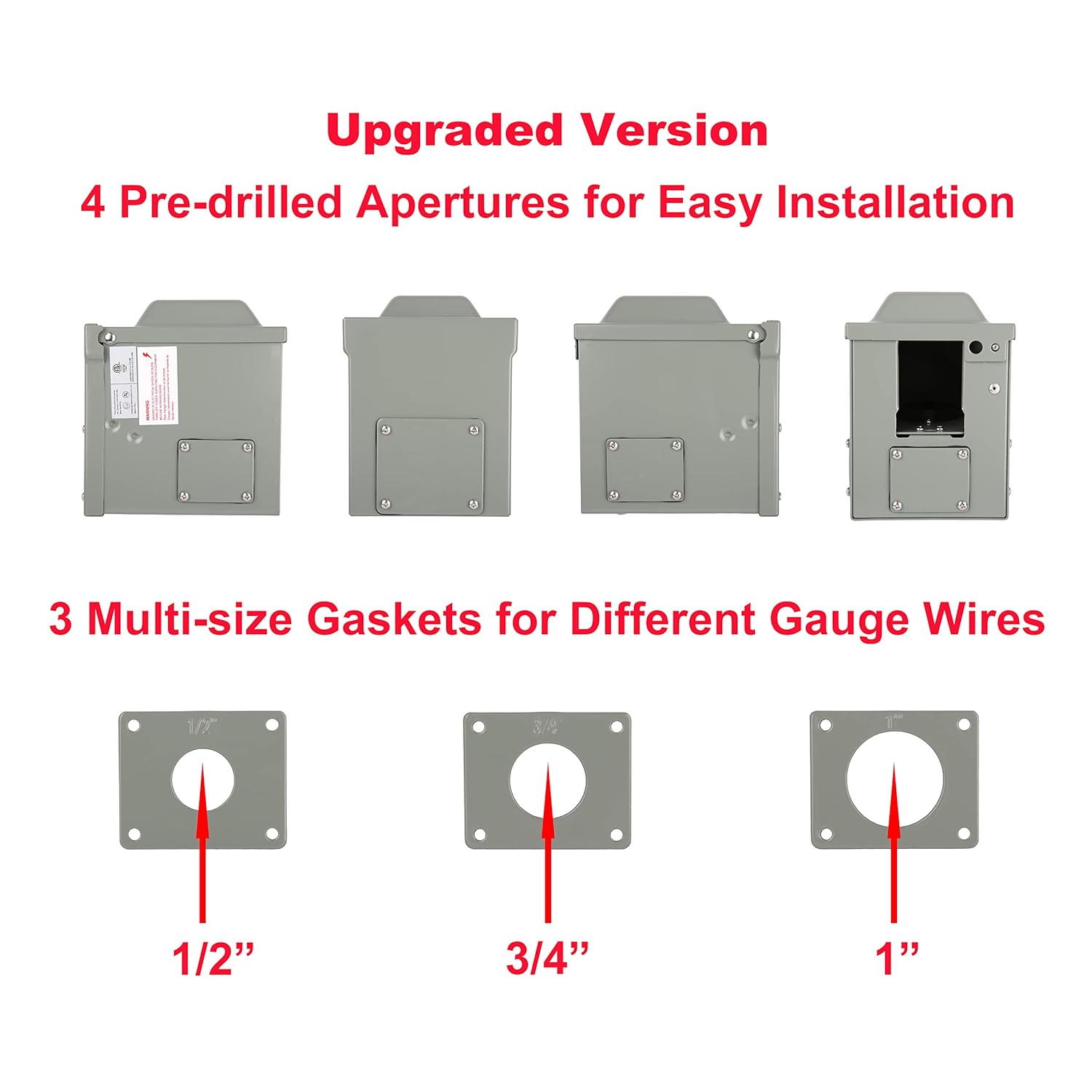 RV Power Outlet Box Weatherproof Outdoor Electrical Panel 30 Amp & 50 Amp RVEPOB - with 30 Amp RV Power Outlet Box | Sold by Uncle Wiener's Wholesale