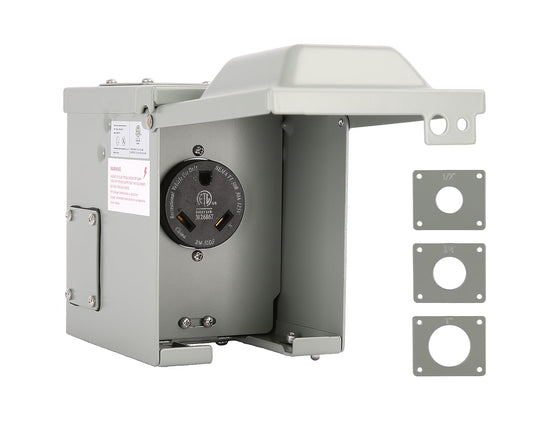 RV Power Outlet Box Weatherproof Outdoor Electrical Panel 30 Amp & 50 Amp RVEPOB - with 30 Amp RV Power Outlet Box | Sold by Uncle Wiener's Wholesale