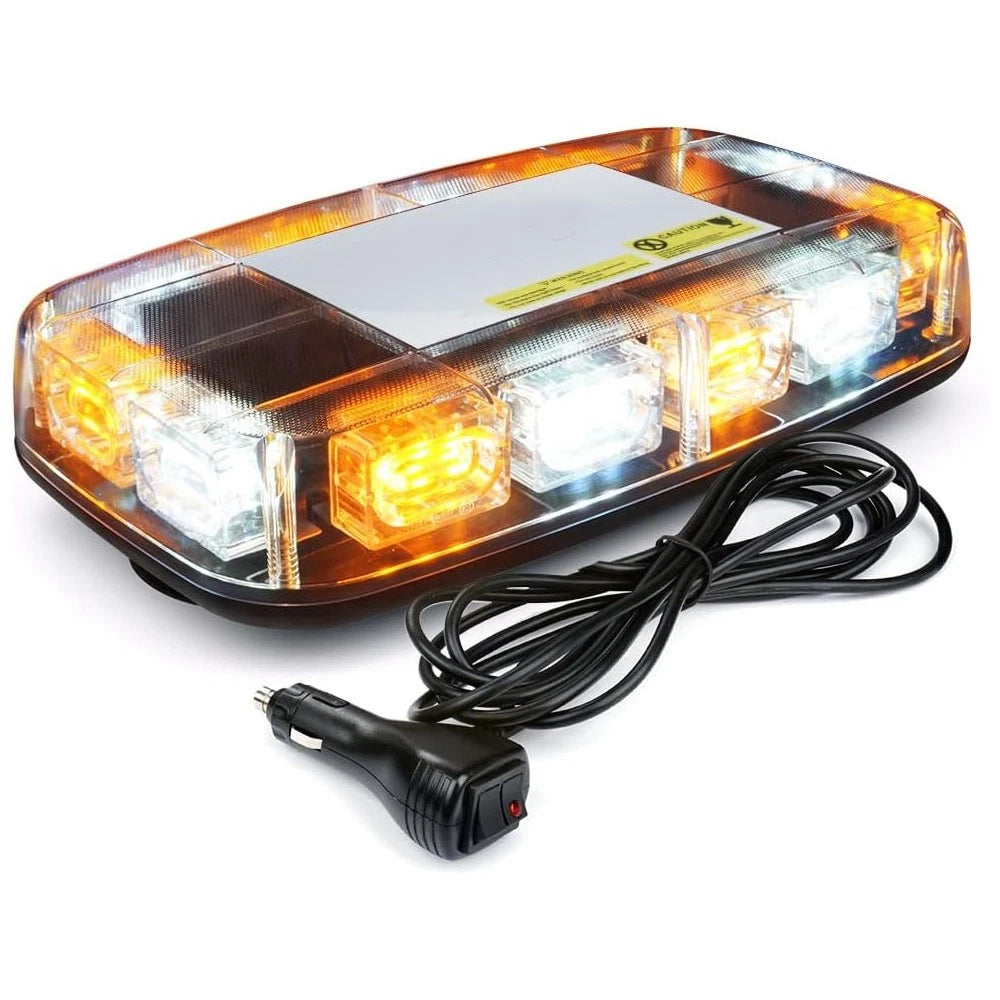 48 LED Magnetic Roof Top Strobe Light Bar 16 Flash Modes IP67 12-24V 48LEDR