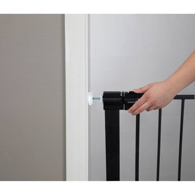 Safety 1st Easy Install Walk Through Baby Gate - Black - with Dimensions (Overall): 29 Inches (L), 28 Inches (H), 1 Inches thick | Sold by Uncle Wiener's Wholesale