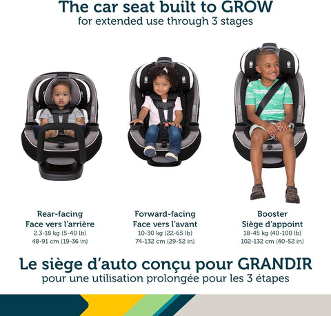 Safety 1st Grow and Go Arb 3 - In - 1 Car Seat - Roan - with | Sold by Uncle Wiener's Wholesale