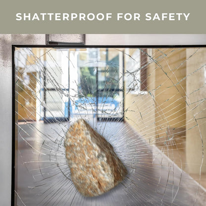 Safety Security Window Film 12 Mil Clear 5 ft x 98 ft Shatter Resistant Glass Protection Roll SF122384 - with | Sold by Uncle Wiener's Wholesale
