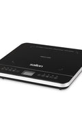 Salton Black Single Burner 7.4 in. Induction Cooktop Hot Plate with Temperature Probe - with Black | Sold by Uncle Wiener's Wholesale