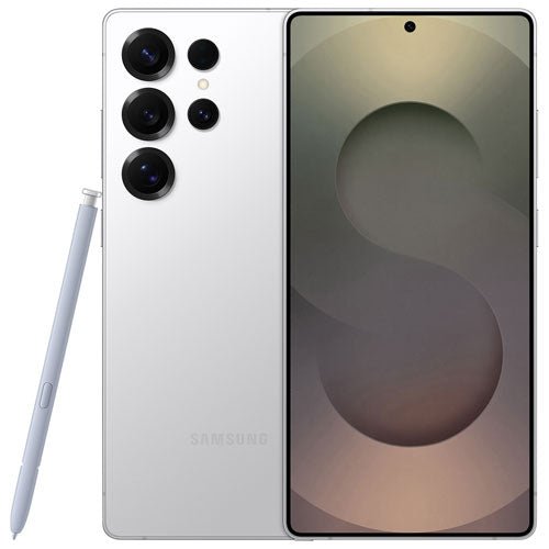 Samsung Galaxy S25 Ultra 5G – AI Smartphone | 6.8″ AMOLED Display | 108 MP Camera | Canadian Unlocked Version - with Titanium Silver White 256GB | Sold by Uncle Wiener's Wholesale