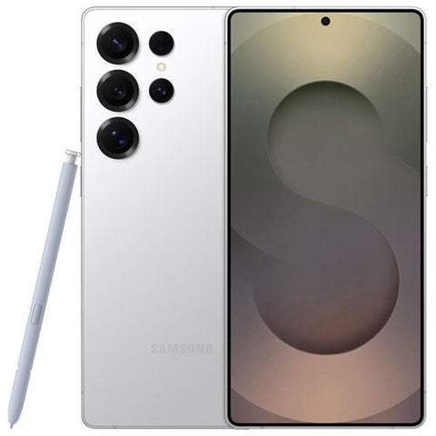 Samsung Galaxy S25 Ultra 5G – AI Smartphone | 6.8″ AMOLED Display | 108 MP Camera | Canadian Unlocked Version - with Titanium Silver White 256GB | Sold by Uncle Wiener's Wholesale