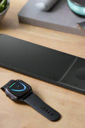 Samsung Wireless Charger Pad Trio – Black – 3-in-1 Charging Station for Phone, Galaxy Watch, and Buds – Open Box