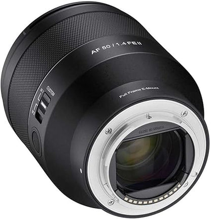 SAMYANG AF 50mm F1.4 II FE Auto Focus Lens for Sony Mirrorless Cameras Full Frame and APS - C - with | Sold by Uncle Wiener's Wholesale