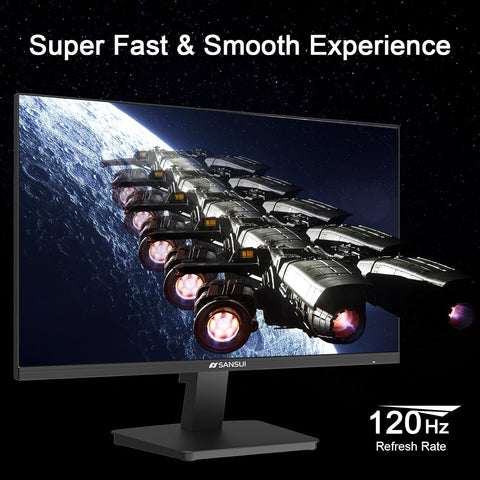 Sansui 27 Inch Monitor, IPS 100Hz Computer Monitor Full HD 1920 x 1080P with HDMI VGA Interface Eye Care Frameless 100 x 100mm VESA (ES - 27X3AL, HDMI Cable Included) - with | Sold by Uncle Wiener's Wholesale